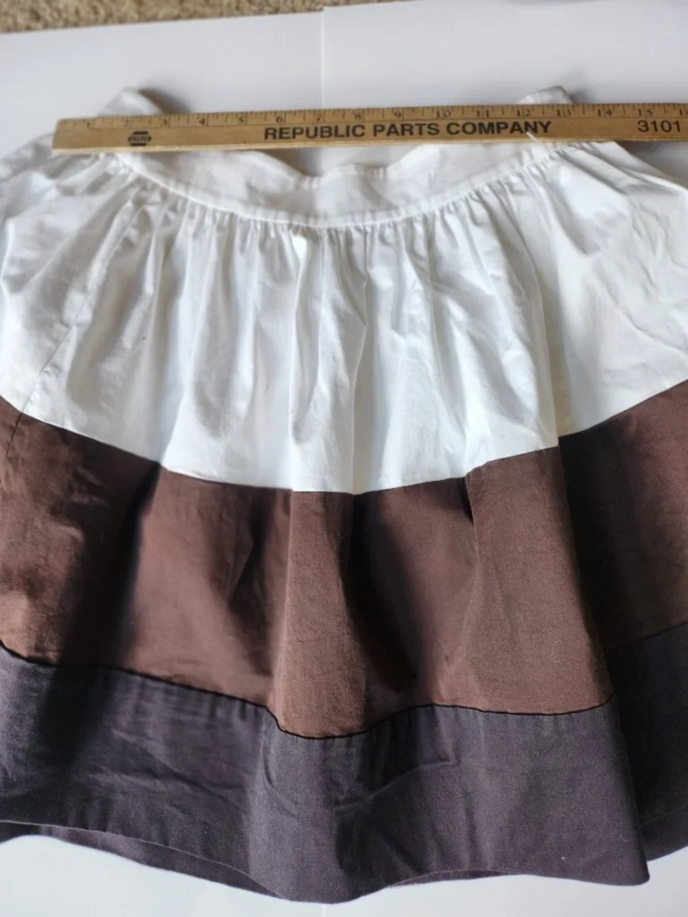 NWT Kate Spade Colorblock Coreen Pleated Skirt Size 8
